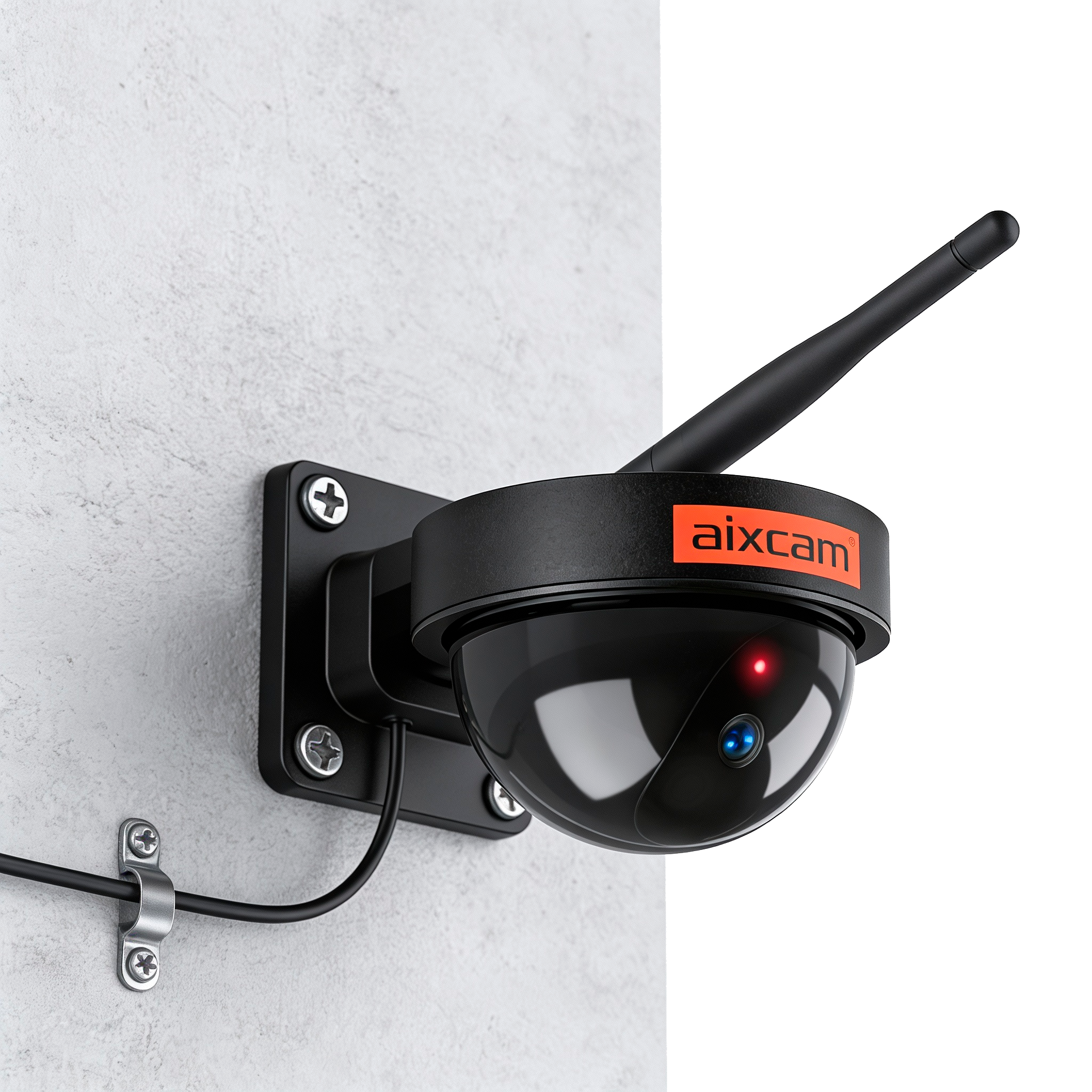 AIXcam instalada na parede